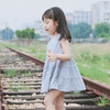 QZ ZBX120 女童白色/灰色连衣裙80-120 商品缩略图1