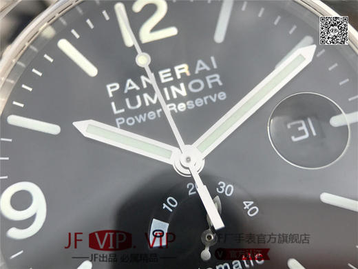 沛纳海027。PAM00027 直径44mm 搭载瑞士2824机芯长动力储存 蓝宝石水晶玻璃 内置日历放大镜 316L拋精钢 商品图6