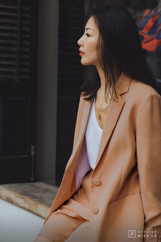 AtelierMissLu / Lita-珊瑚橘西装外套 商品图1