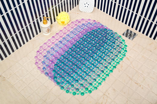透色水珠洗澡垫按摩防滑垫镂空吸盘卫浴垫TZW 商品图0