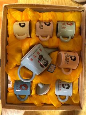 搪瓷茶壶杯套组