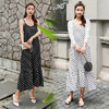 XOS SJL41-9985 2019夏新款女雪纺波点连衣裙 商品缩略图0