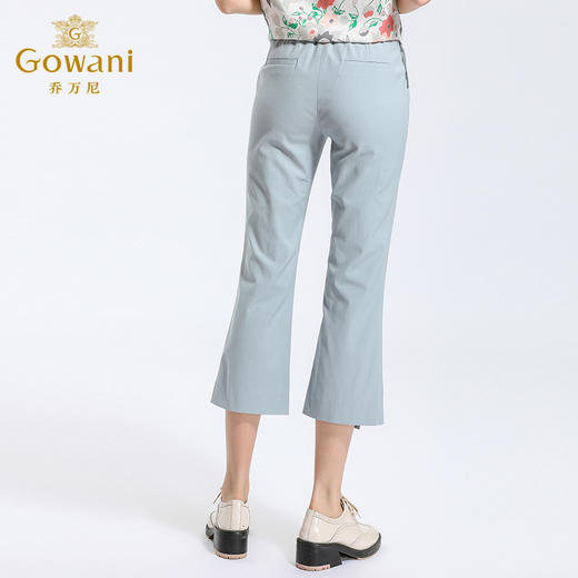 【两色可选】乔万尼裤子女夏季时尚气质高腰垂感阔腿裤九分休闲裤EN1F932 商品图3
