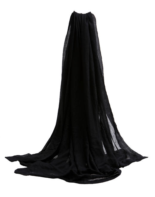 疗愈羊绒| 空调间围巾 2.0 系列 | 超薄素色大尺寸折边披肩 |时装周款  FDS18P769N 商品图6