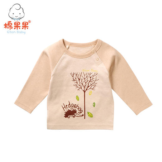 棉果果春秋款新疆彩棉男童女童套头T恤M301140118410 商品图0