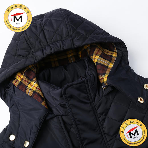 茅盾实验小学男女孩同款连帽棉服 商品图2