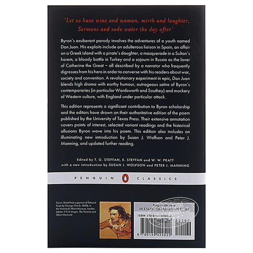 【中商原版】[英文原版]Don Juan唐璜 (Penguin Classics)/Byron/Penguin; Reprint edition 商品图1