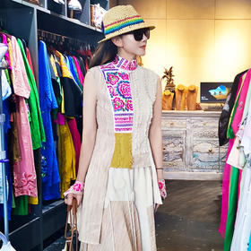 【热销款回货】木舟民族风棉麻上衣 | 杨丽萍老师同款 | 无袖 | 现货加急发