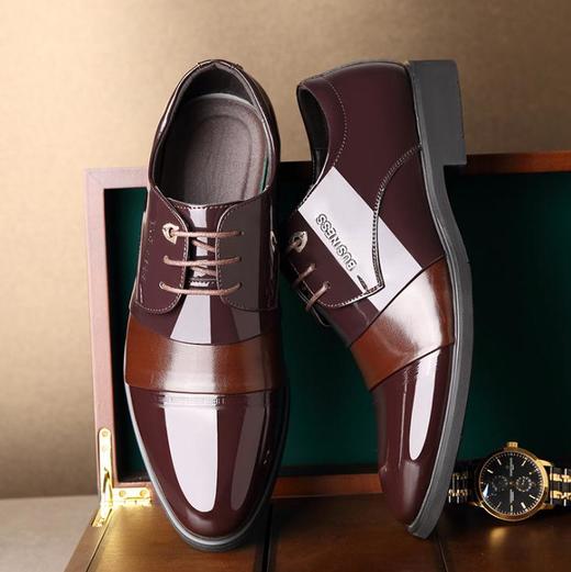 【服饰鞋包】男士皮鞋男韩版休闲男鞋 男英伦商务正装鞋子 商品图1
