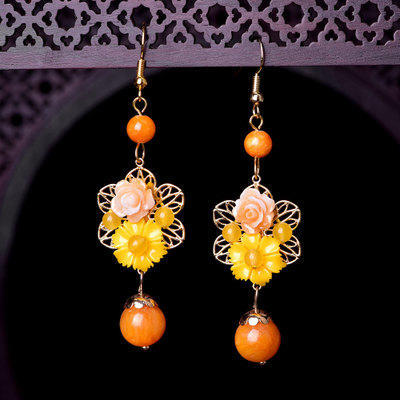 CZYH 011 复古风耳环气质个性特色民族风耳坠 商品图1