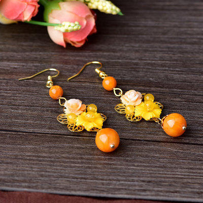 CZYH 011 复古风耳环气质个性特色民族风耳坠 商品图0