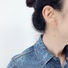 北京仓｜Hiragana-Beautiful-美好 耳环（金色单只）［日本设计师］ 商品缩略图1