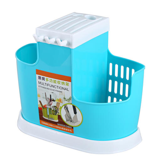 沥水筷子架多功能筷篓厨房餐具整理塑料筷子笼收纳筷笼刀架ZMXNDJ 商品图3