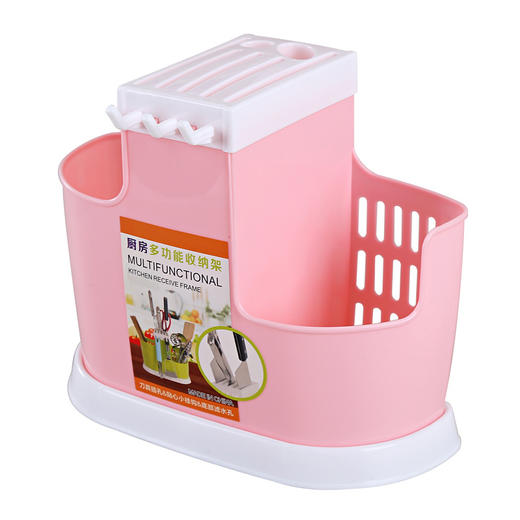 沥水筷子架多功能筷篓厨房餐具整理塑料筷子笼收纳筷笼刀架ZMXNDJ 商品图1