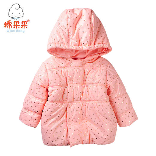 棉果果冬季女童中长款棉服M422101818678 商品图0