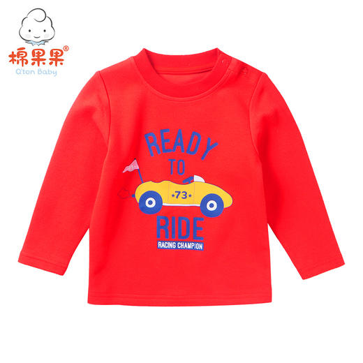 棉果果秋冬季男童纯棉套头T恤M412140218657 商品图0