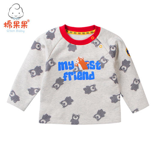 棉果果冬季男童套头T恤M412140218640 商品图1