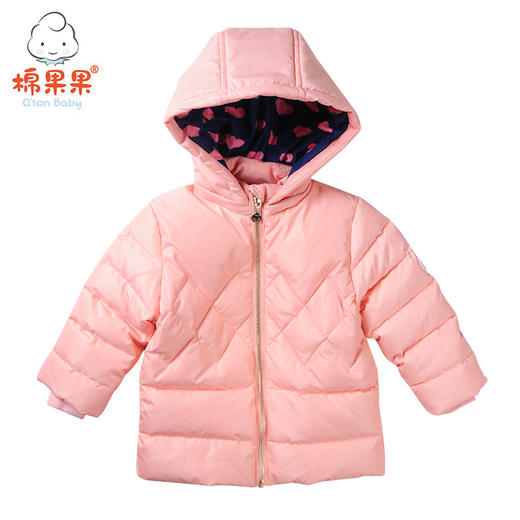 棉果果冬季女童中长款羽绒服M422102918630 商品图0