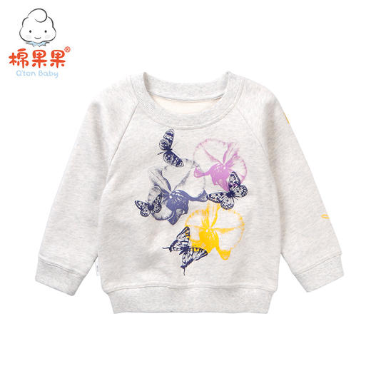 棉果果春秋款女童圆领卫衣M322180218498 商品图1