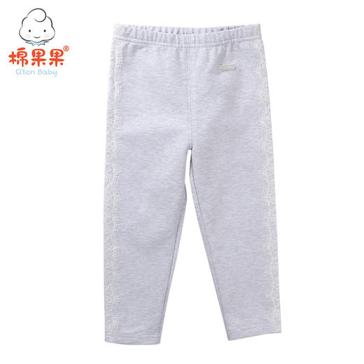 棉果果冬季女童南极绒专柜同款三色加绒长裤M422206218632 商品图1