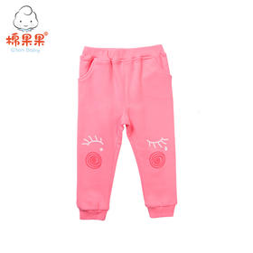 棉果果春秋款女童大毛圈针织长裤M322200218452