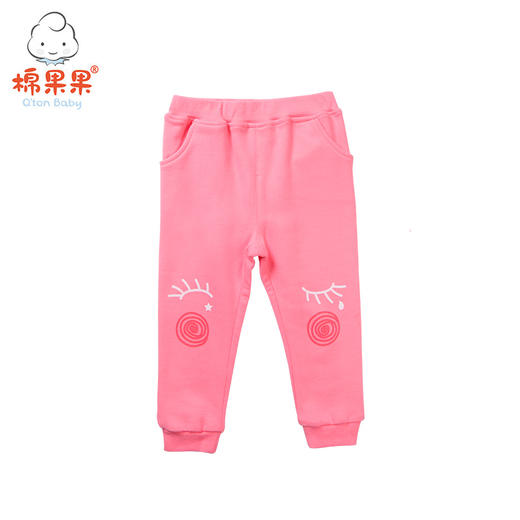 棉果果春秋款女童大毛圈针织长裤M322200218452 商品图0