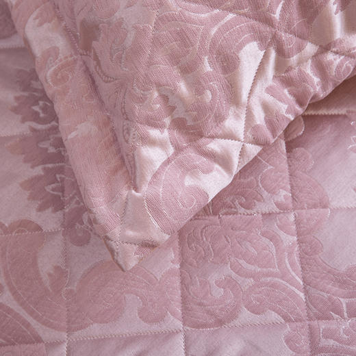 欧式色织床盖三件套/六件套-玫瑰粉 商品图3
