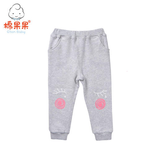 棉果果春秋款女童大毛圈针织长裤M322200218452 商品图1