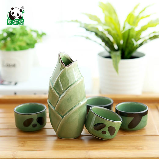 熊猫屋PANDAHOUSE 熊猫醉水瓷器套件 酒具  送纸袋 商品图4