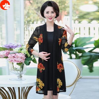 JR YELF29801911 中年春秋显瘦洋气假两件套裙子 商品图5