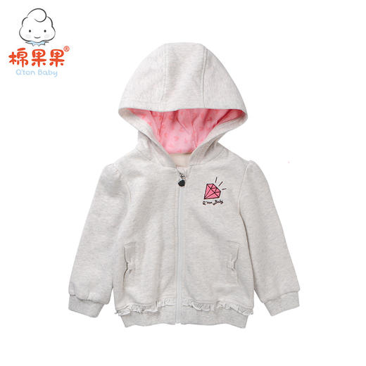 棉果果春秋款女童对开卫衣M322181218442 商品图2