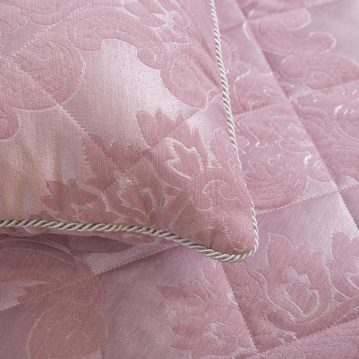 欧式色织床盖三件套/六件套-玫瑰粉 商品图1
