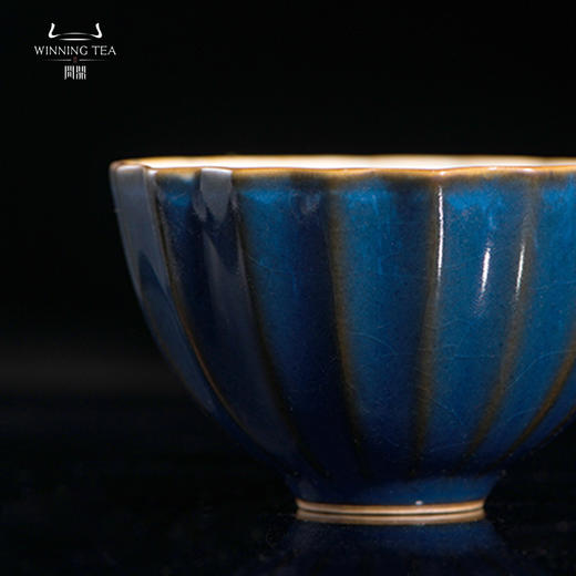 问鼎汝瓷 黛蓝经典款菱式盅（缺货） 商品图3