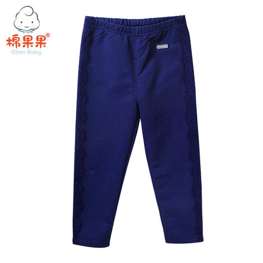 棉果果冬季女童南极绒专柜同款三色加绒长裤M422206218632 商品图3