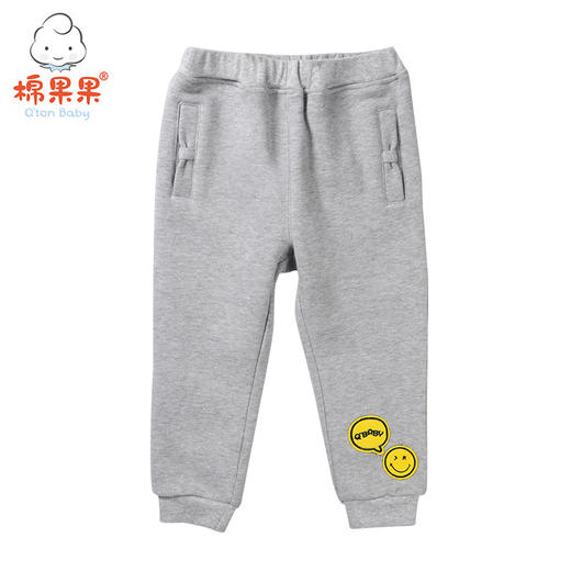 棉果果冬季女童大毛圈抓绒长裤M422200218685 商品图3