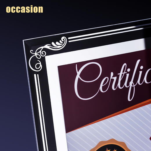 水晶授权牌定制定做可换页创意加盟代理经销商荣誉证书奖牌制作 商品图3