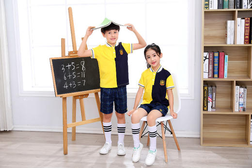 【旭日东升】夏季短袖T恤拼色【锦绣育才教育集团】 商品图3