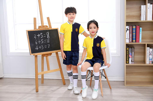 【旭日东升】夏季短袖T恤拼色【锦绣育才教育集团】 商品图1