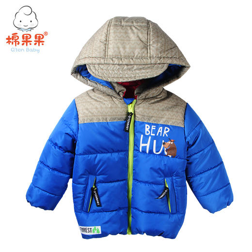 果果冬季男童中长款棉服M412101818646 商品图2