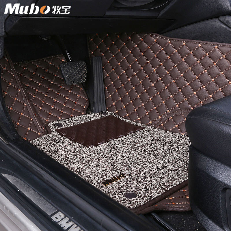 牧宝 （专车定制）807双层全包围皮革汽车脚垫