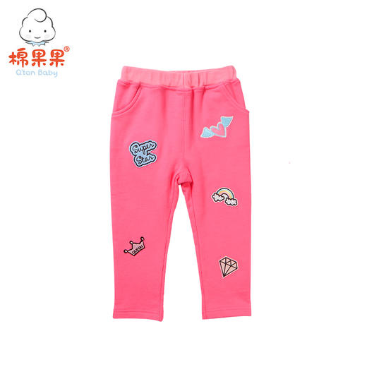 棉果果春秋款女童大毛圈针织长裤M322200218453 商品图0