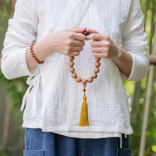 端午粽情香檀拍过惊鸿翥18cm19颗老山檀生肖手持