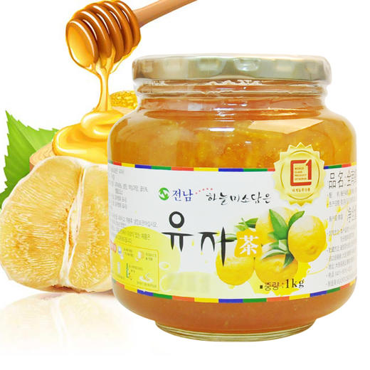 【2斤|1瓶】全南蜂蜜茶1kg*1瓶(柚子/芦荟/柠檬/大枣多种口味可选) 商品图1