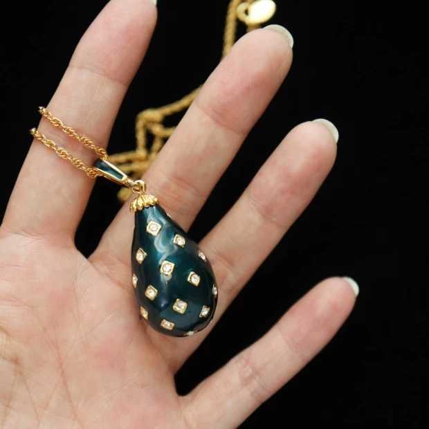 joan rivers 法贝热彩蛋古董长项链