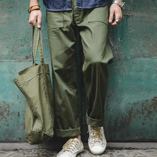 复古og107复刻军裤直筒休闲长裤
