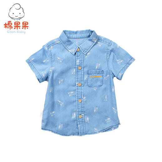 棉果果夏季男童短袖衬衫M212153418252 商品图1