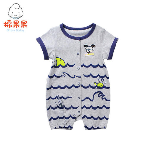 棉果果夏季男女宝对开连体衣连身衣哈衣M212722218257 商品图1