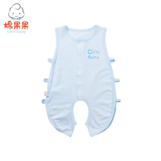 棉果果夏季男童女童内衣对开开裆连体衣M201723218230 商品图2