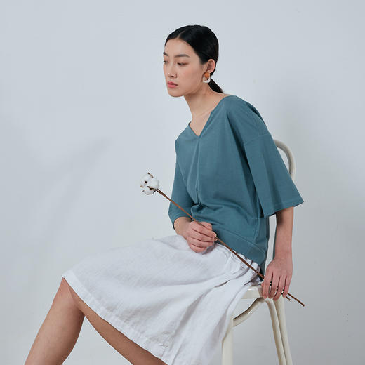 t7海藻棉女士上衣用海藻做的衣物过一个清凉干净的夏天