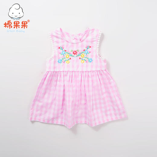 棉果果夏季 女童无袖连衣裙M222702218276 商品图0